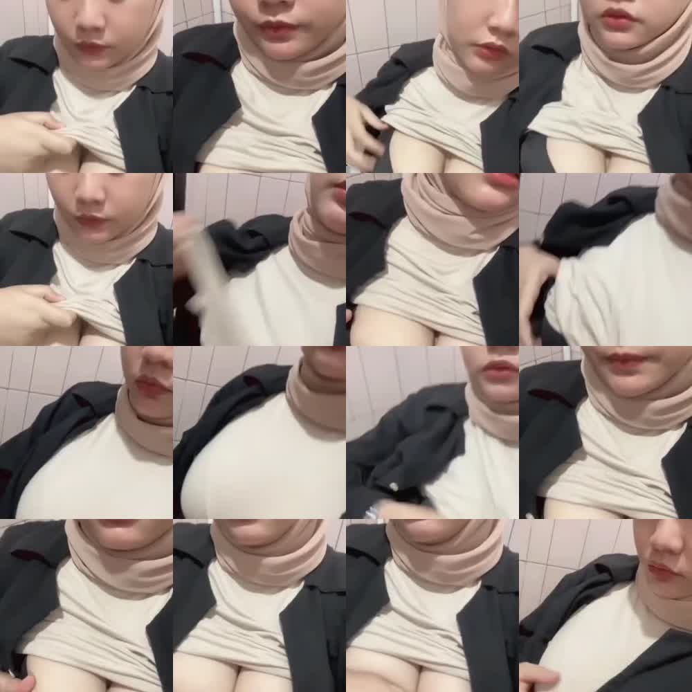Gadis Hijab Toge Binal Pamer Susu Gede
